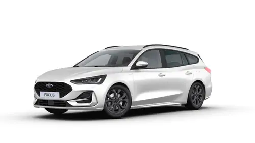 Nieuw Ford Focus mca ST-Line X 1.0i EcoBoost 155pk / 114kW mHEV A7 - Clipper PN3GZ - "Frozen White" Speciale niet-metaalkleur