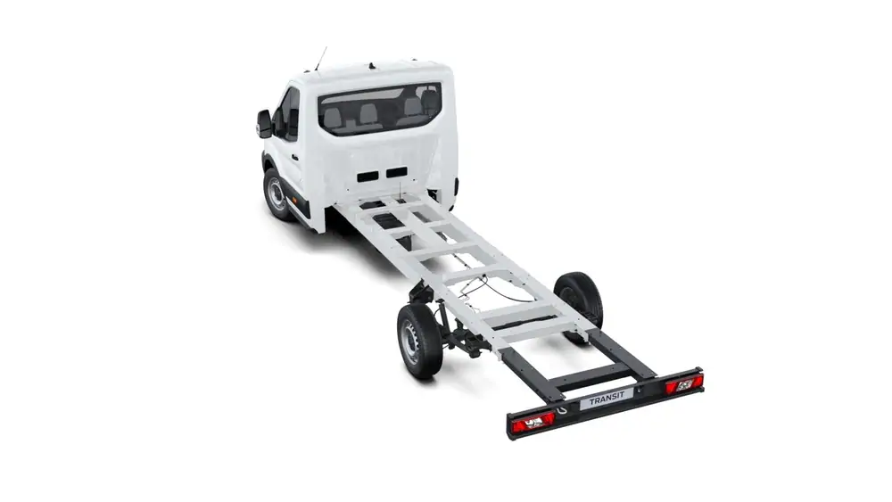 Nieuw Ford Transit 2t mca 350E Chassis enkele cabine L4 Trend M6 RWD 2.0 TD 130pk / 96 PN3GZ - "Frozen White" Speciale niet-metaalkleur 4