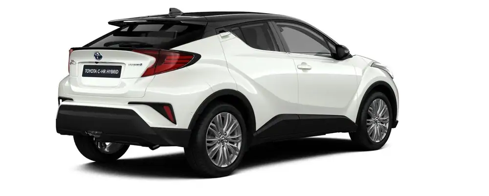 Nieuw Toyota Toyota c-hr 5 d. 1.8L Hybrid CVT C-LUB Bi-Tone LHD 2VP - Platinum whitepearl / Black rf 3