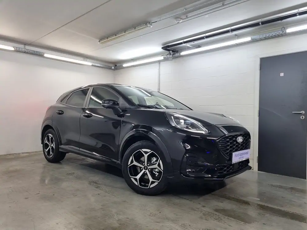Demo Ford Puma mca ST-Line 1.0i EcoBoost mHEV 125pk / 92kW A7 PN4GM - "Agate Black" Metaalkleur 2