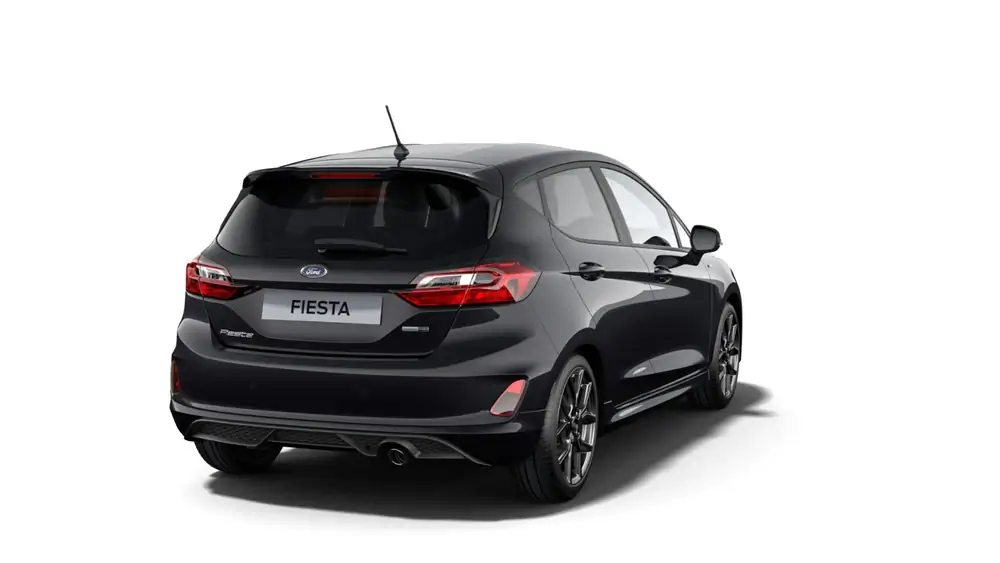Nieuw Ford Fiesta mca ST-Line 1.0i EcoBoost mHEV 125pk / 92kW A7 2ZB - Metaalkleur "Agate Black" 3