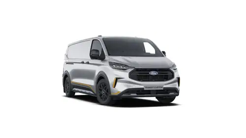 Nieuw Ford Transit custom v710 BESTELWAGEN 320L TRAIL 2.0TD150 T6.2 M6 FWD LWB 2.0 150pk PNZJB - MOONDUST SILVER