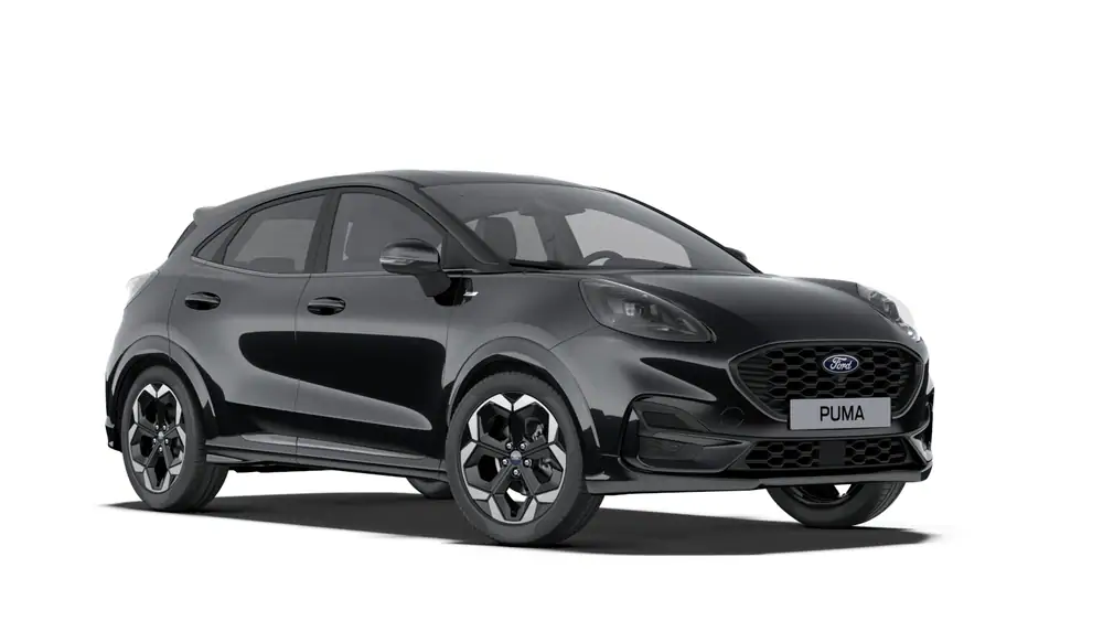 Demo Ford Puma mca ST-Line X 1.0i EcoBoost mHEV 155pk / 114kW A7 PN4GM - "Agate Black" Metaalkleur 2