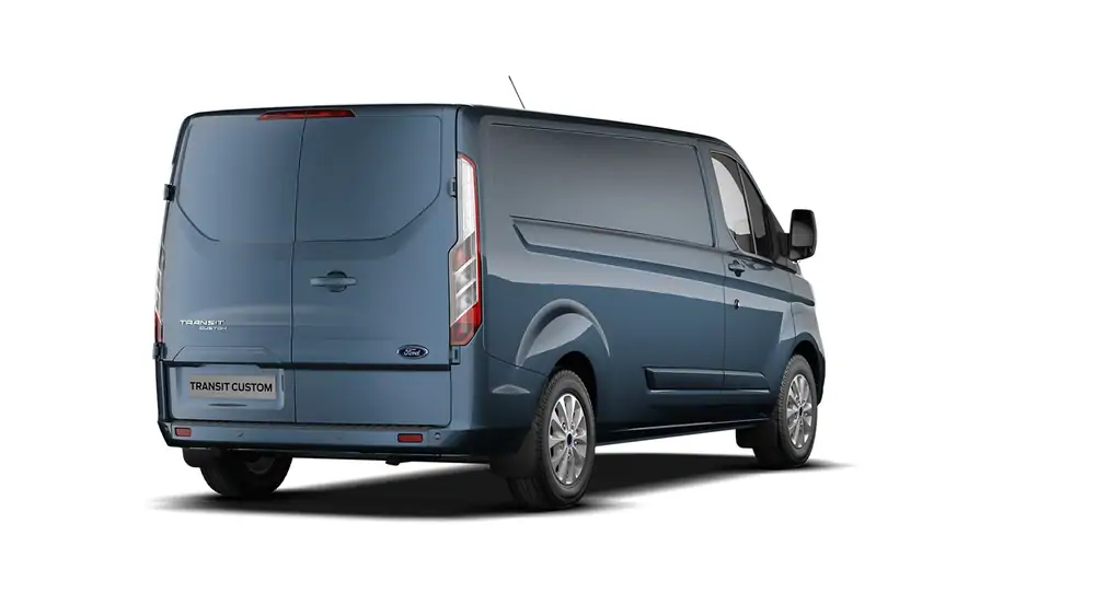 Nieuw Ford Transit custom 320L Gesloten bestelwagen L2 Limited M6 2.0 TD 170 pk N1 Eur BYB - Metaalkleur: Chrome Blue 3