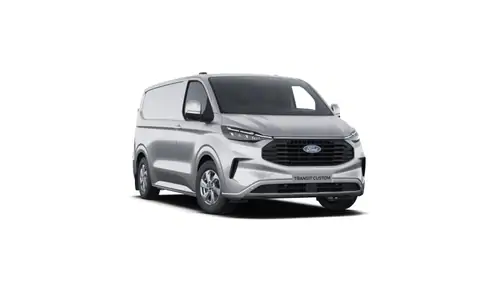 Nieuw Ford Transit custom v710 BESTELWAGEN 320L LIMITED 2.0TD170 T6.2 A8 FWD LWB 2.0 TDCi 1 PNZJB - MOONDUST SILVER