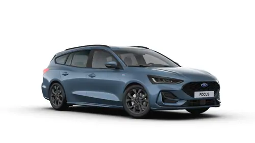 Nieuw Ford Focus mca ST-Line X 1.0i EcoBoost 155pk / 114kW mHEV A7 - Clipper PN4FT - "Chrome Blue" Metaalkleur