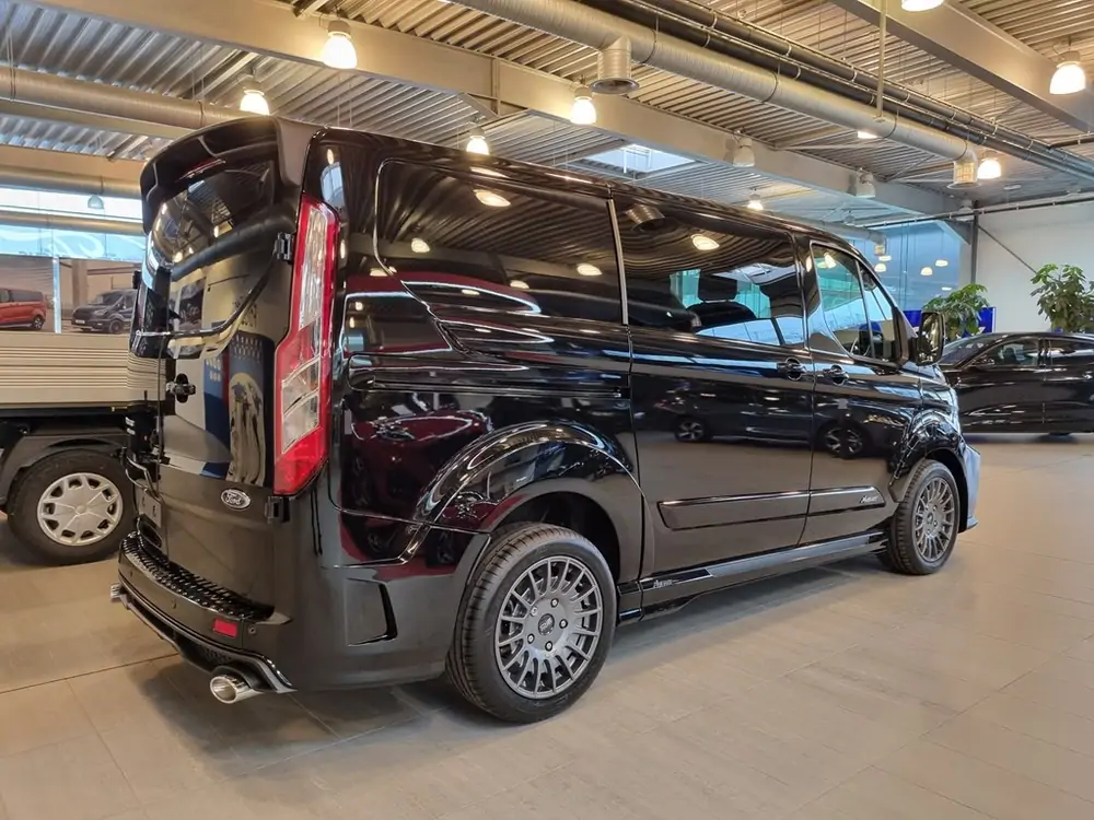 Nieuw Ford Transit custom 320L Multi use: bestelwagen met dubbele cabine L2 Limited A6 2ZB - Metaalkleur "Agate Black" 7