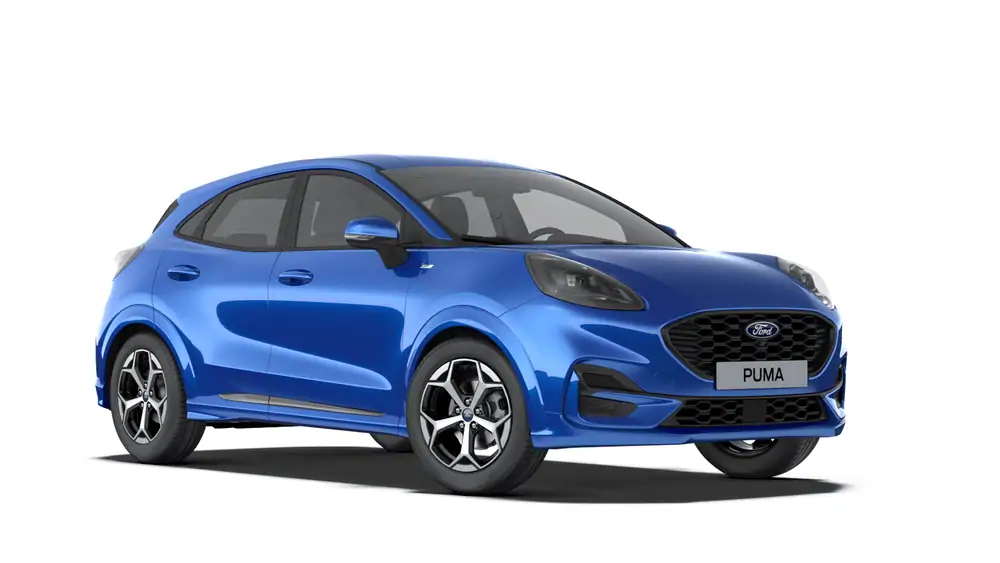 Nieuw Ford Puma mca ST-Line 1.0i EcoBoost mHEV 125pk / 92kW A7 4FZ - "Desert Island Blue" Exclusieve metaalkleur 2