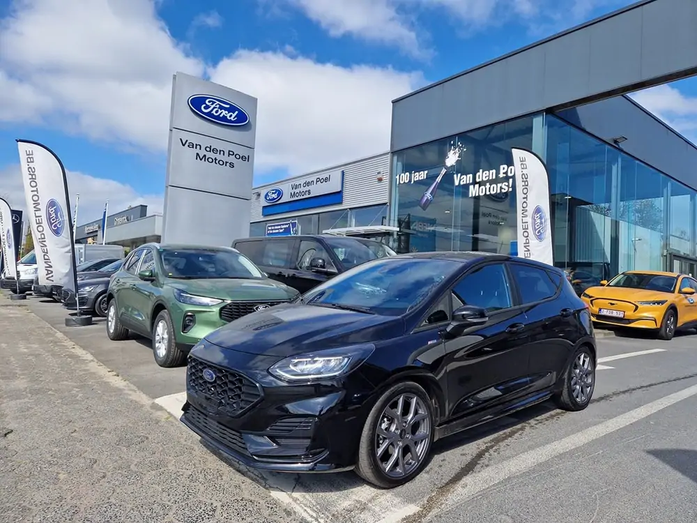 Occasie Ford Fiesta mca ST-Line 1.0i EcoBoost mHEV 125pk / 92kW A7 JKD - Metaalkleur "Agate Black" 2