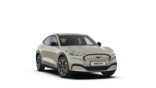 Nieuw Ford Mustang mach-e (cx727) Premium RWD 87kWh Extended Range 276pk/203kW - A1 PN4BZ - "Terrain Sand" Speciale metaalkleur