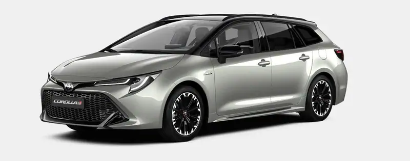 Nieuw Toyota Corolla hb & ts Touring Sports 1.8 Hybrid CVT GR Sport L 2RD - PRECIOUS SILVER/BLACK ROOF 1