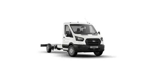 Nieuw Ford Transit 2t mca 350L Chassis enkele cabine L3 Trend M6 RWD 2.0 TD 165 pk N1 BAA - Frozen White