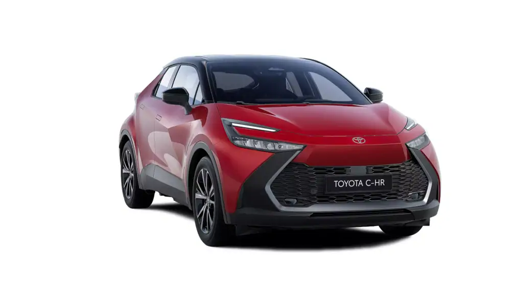 Nieuw Toyota C-hr phev SUV LWB 2.0L PHEV CVT Dynamic Plus Bi-To 2TB - Emotional red II  / black rf 1