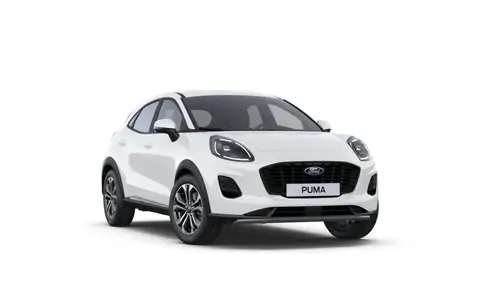 Nieuw Ford Puma mca (bx726) Titanium 1.0i EcoBoost mHEV 125pk / 92kW M6 PN3GZ - "Frozen White" Speciale niet-metaalkleur