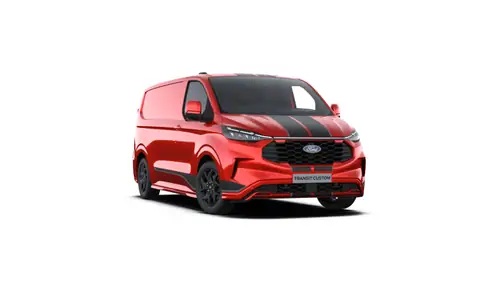 Nieuw Ford Transit custom v710 BESTELWAGEN 320L SPORT 2.5T 227 T62P CT FWD LWB 2.5i 232pk / PN4KY - Metaalkleur: Artisan Red