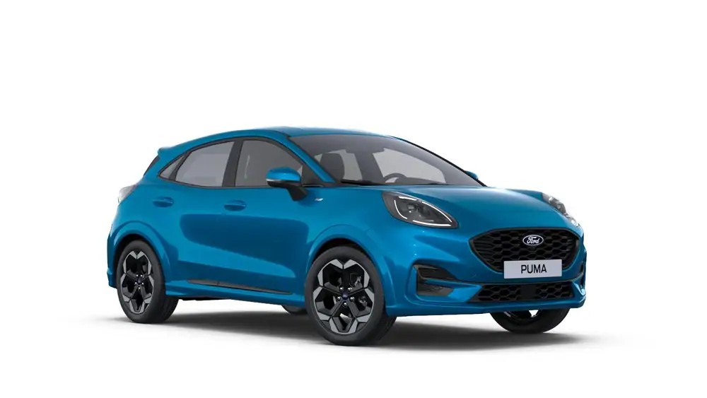 Nieuw Ford Puma mca (bx726) ST-Line X 1.0i EcoBoost mHEV 125pk / 92kW A7 PN4KX - "Digital Aqua Blue" Exclusieve metaalkleur (Sound Edition) 2