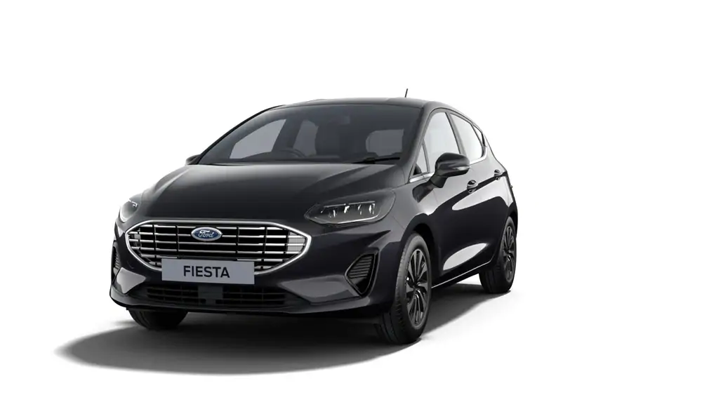 Nieuw Ford Fiesta mca Titanium 1.0i EcoBoost mHEV 125pk / 92kW A7 BYA - Metaalkleur: Agate Black 1