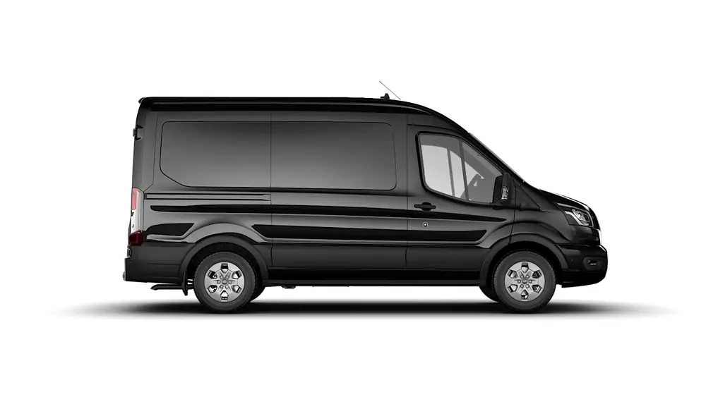 Nieuw Ford Transit 2t mca 350M Gesloten bestelwagen L2 Limited A8 2.0 TD 165 pk N1 Eur PN4GM - Agate Black Metallic 2