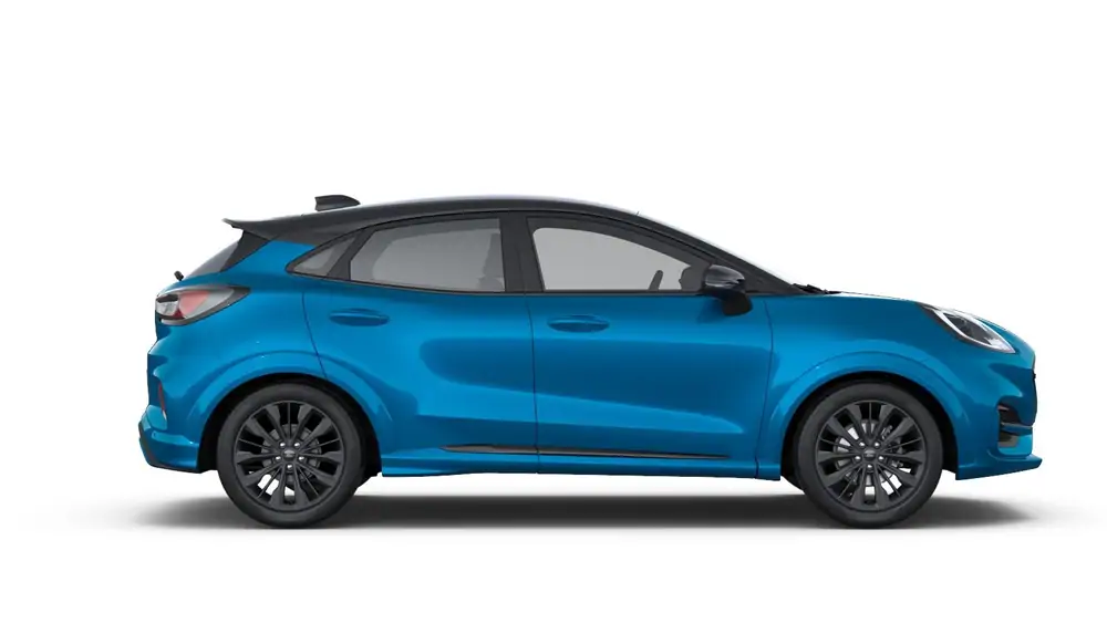 Nieuw Ford Puma mca (bx726) Sound Edition 1.0i EcoBoost mHEV 125pk / 92kW M6 PN4KX - "Digital Aqua Blue" Exclusieve metaalkleur (Sound Edition) 3
