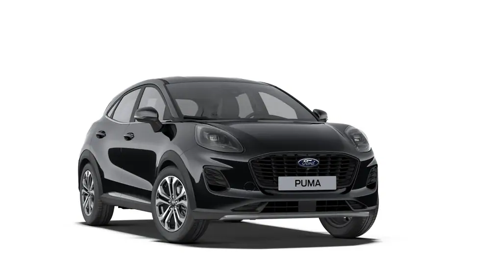 Nieuw Ford Puma mca (bx726) Titanium 1.0i EcoBoost mHEV 125pk / 92kW A7 PN4GM - "Agate Black" Metaalkleur 1