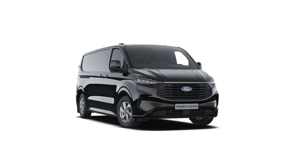 Nieuw Ford Transit custom v710 BESTELWAGEN 320L LIMITED 2.5T 227 T62P CT FWD LWB 2.5i 227pk PN4GM - AGATE BLACK 1