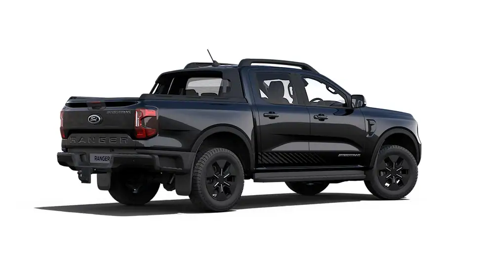 Nieuw Ford P703 ranger Dubbele Cabine Stormtrak 2.3 PHEV 281ps/207kW - A10 e-4WD PN4GM - "Agate Black" Metaalkleur 3