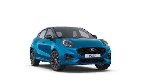 Nieuw Ford Puma mca (bx726) Sound Edition 1.0i EcoBoost mHEV 125pk / 92kW M6 PN4KX - "Digital Aqua Blue" Exclusieve metaalkleur (Sound Edition)