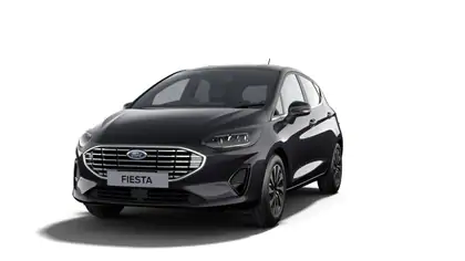 Nieuw Ford Fiesta mca Titanium 1.0i EcoBoost mHEV 125pk / 92kW A7 BYA - Metaalkleur: Agate Black