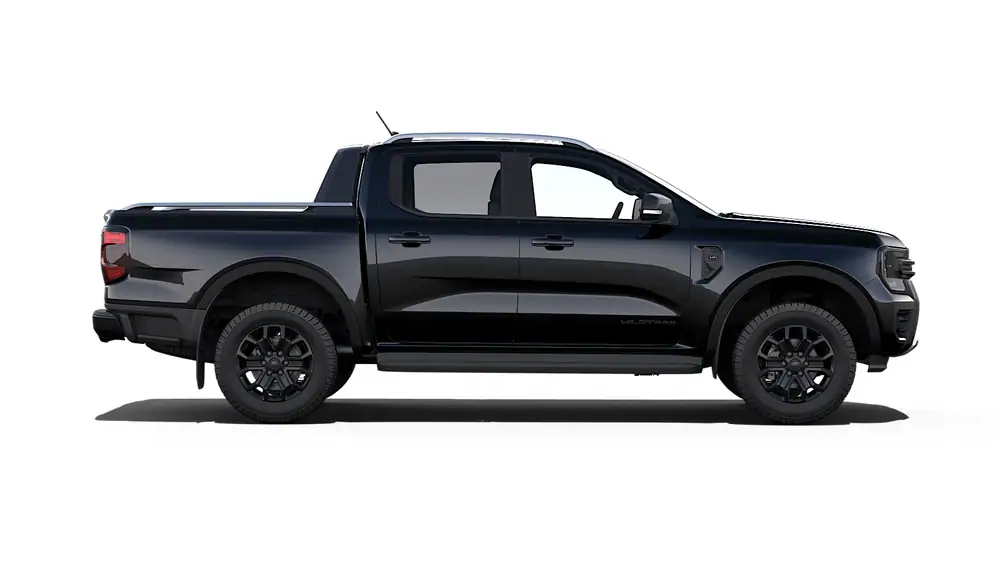 Nieuw Ford P703 ranger Dubbele Cabine Wildtrak 2.3 PHEV 281ps/207kW - A10 e-4WD PN4GM - "Agate Black" Metaalkleur 2