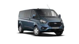 Nieuw Ford Transit custom 320L Multi use: bestelwagen met dubbele cabine L2 Trend M6 2 BYB - Metaalkleur: Chrome Blue