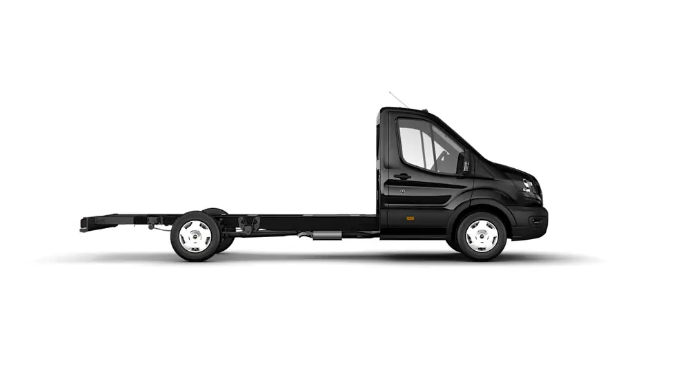 Nieuw Ford Transit 2t mca 350E Chassis enkele cabine L4 Trend M6 RWD 2.0 TD 165 pk N1 PN4GM - Agate Black Metallic 2