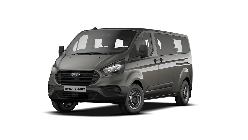 Nieuw Ford Transit custom 320L Multi use: bestelwagen met dubbele cabine L2 Limited M6 BYQ - Metaalkleur: Magnetic 1