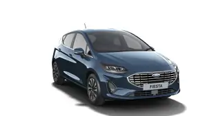 Nieuw Ford Fiesta mca Titanium 1.0i EcoBoost mHEV 125pk / 92 KW M6 DAB - Metaalkleur "Chrome Blue"