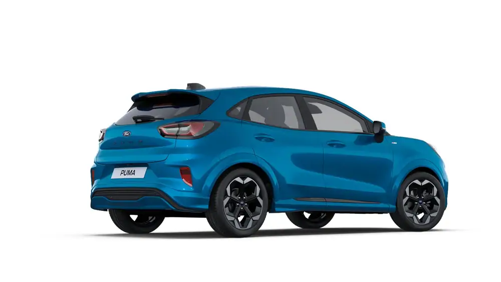 Nieuw Ford Puma mca (bx726) ST-Line X 1.0i EcoBoost mHEV 125pk / 92kW A7 PN4KX - "Digital Aqua Blue" Exclusieve metaalkleur (Sound Edition) 4