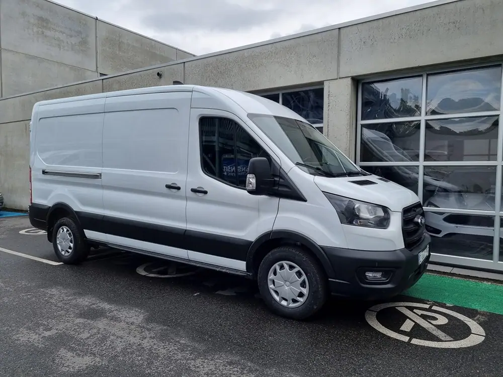 Occasie Ford Transit 2t mca 350L Gesloten bestelwagen L3 Trend M6 2.0 TD 130 pk N1 Euro AXW - niet-metaalkleur: Frozen White 7
