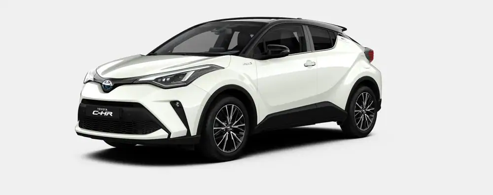 Nieuw Toyota Toyota c-hr 5 d. 1.8L Hybrid CVT C-HIC LHD 2NA - Pearl white  / black 1