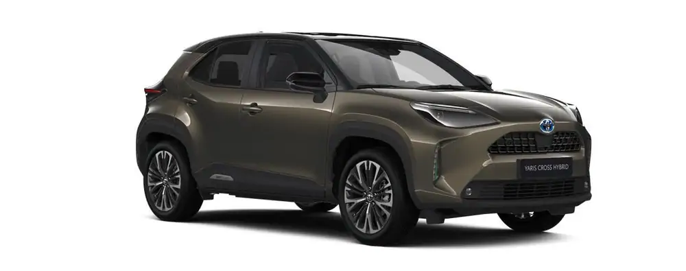 Nieuw Toyota Yaris cross B-SUV 1.5 TNGA HEV 2WD CVT Dynamic Plus 2TK - Oxide Bronze / black rf 4