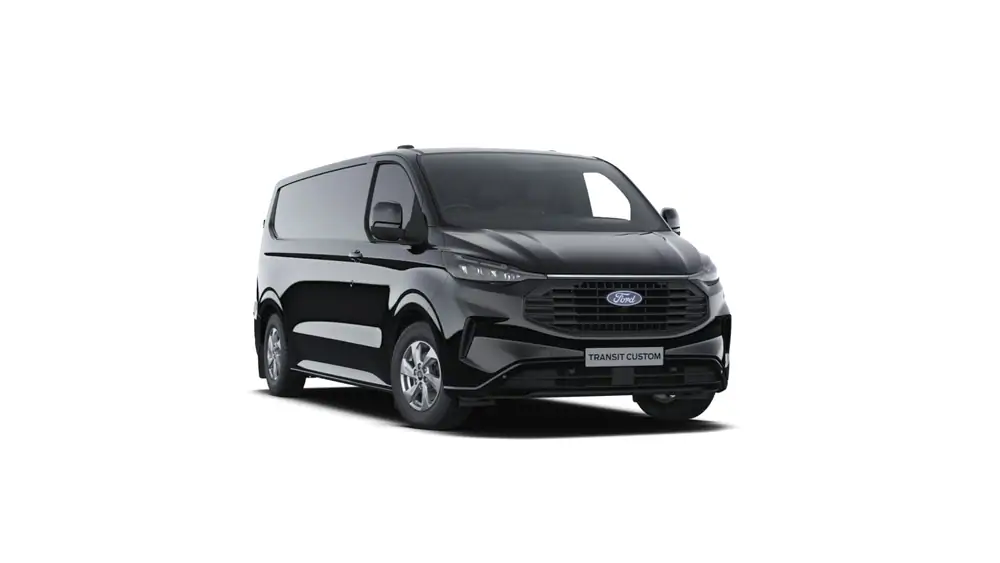 Nieuw Ford Transit custom v710 BESTELWAGEN 320L LIMITED 2.0TD136 T6.2 M6 FWD LWB 2.0 136pk PN4GM - AGATE BLACK 1