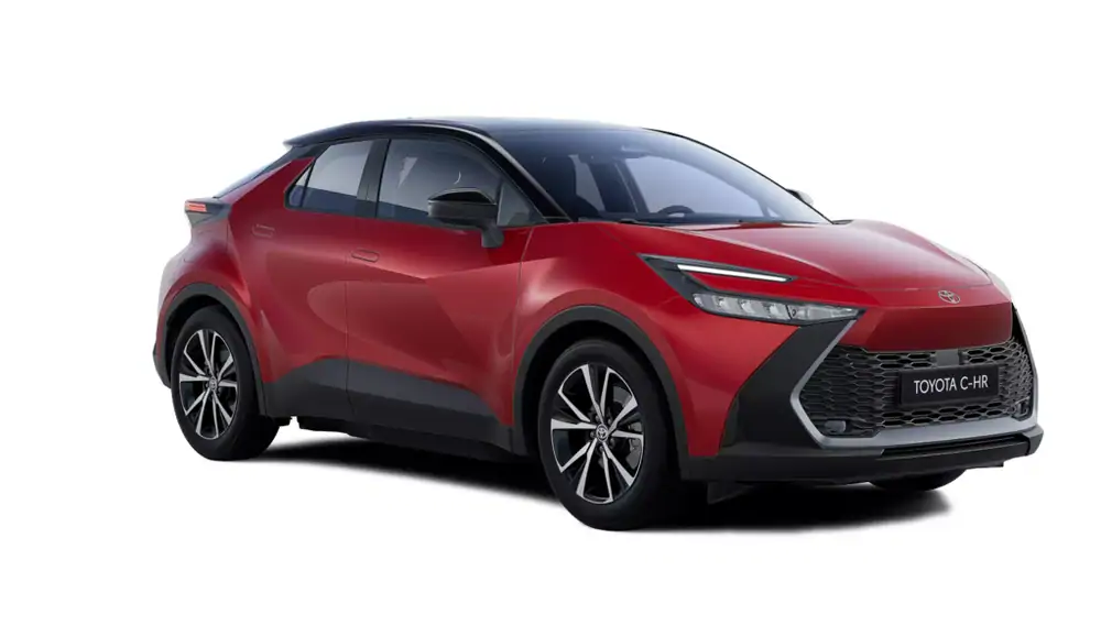 Nieuw Toyota C-hr phev SUV LWB 2.0L PHEV CVT Dynamic Plus Bi-To 2TB - Emotional red II  / black rf 2