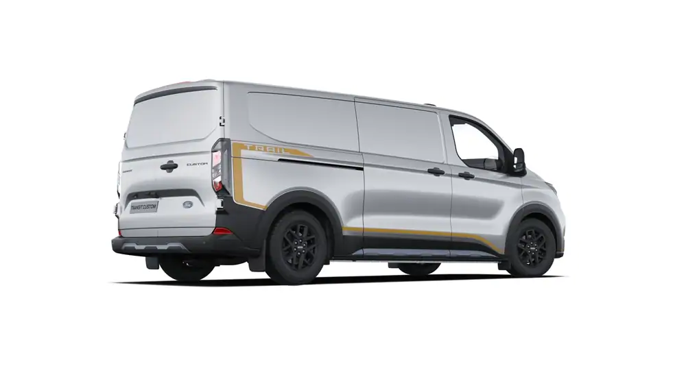Nieuw Ford Transit custom v710 BESTELWAGEN 320L TRAIL 2.0TD150 T6.2 M6 FWD LWB 2.0 150pk PNZJB - MOONDUST SILVER 3