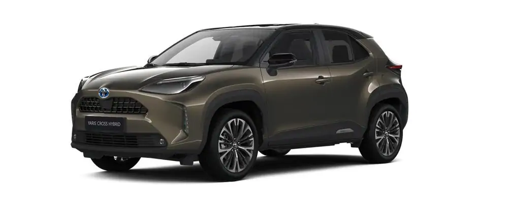 Nieuw Toyota Yaris cross B-SUV 1.5 TNGA HEV 2WD CVT Dynamic Plus 2TK - Oxide Bronze / black rf 1