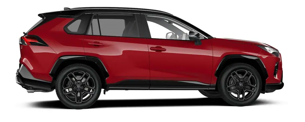 Nieuw Toyota Rav4 plug-in SUV LWB Plug-in CVT GR Sport LHD 2SC - Emotional Red Pearl / Black 2