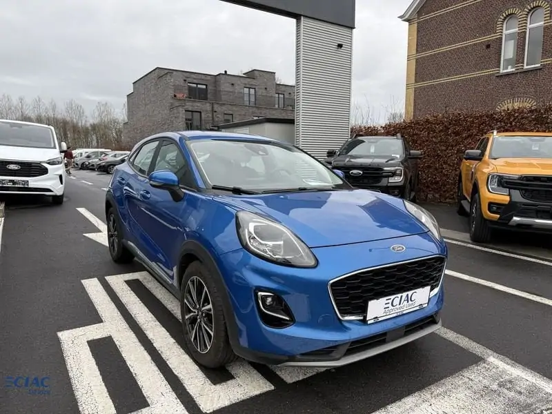 Occasie Ford Puma Titanium 1.0i EcoBoost mHEV 125pk / 92kW A7 2ZI - Speciale metaalkleur "Desert Island Blue" 3