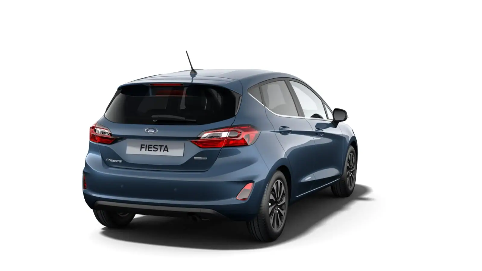 Nieuw Ford Fiesta mca Titanium 1.0i EcoBoost 100pk / 74 kW M6 BYB - Metaalkleur: Chrome Blue 3