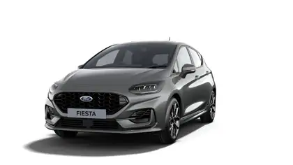Nieuw Ford Fiesta mca ST-Line 1.0i EcoBoost 100pk / 74kW M6 JKQ - Speciale metaalkleur "Magnetic"