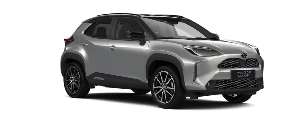 Nieuw Toyota Yaris cross B-SUV 1.5 TNGA HEV 2WD CVT GR Sport Bi-t 2VU - Silver Metallic / Black 4