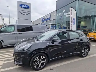 Occasie Ford Puma ST-Line 1.0i EcoBoost mHEV 125pk / 92kW A7 JKD - Metaalkleur "Agate Black"
