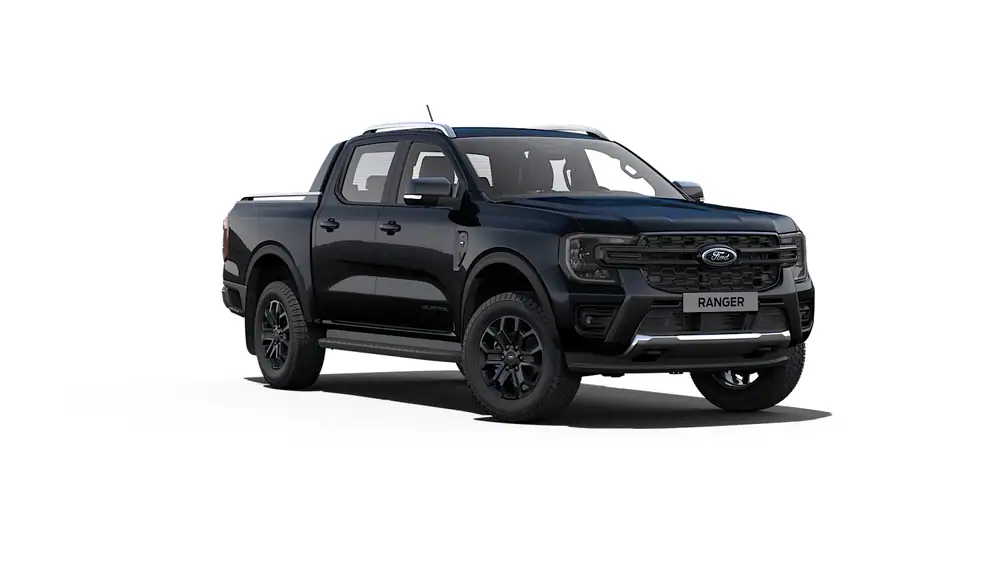 Nieuw Ford P703 ranger Dubbele Cabine Wildtrak 2.3 PHEV 281ps/207kW - A10 e-4WD PN4GM - "Agate Black" Metaalkleur 1