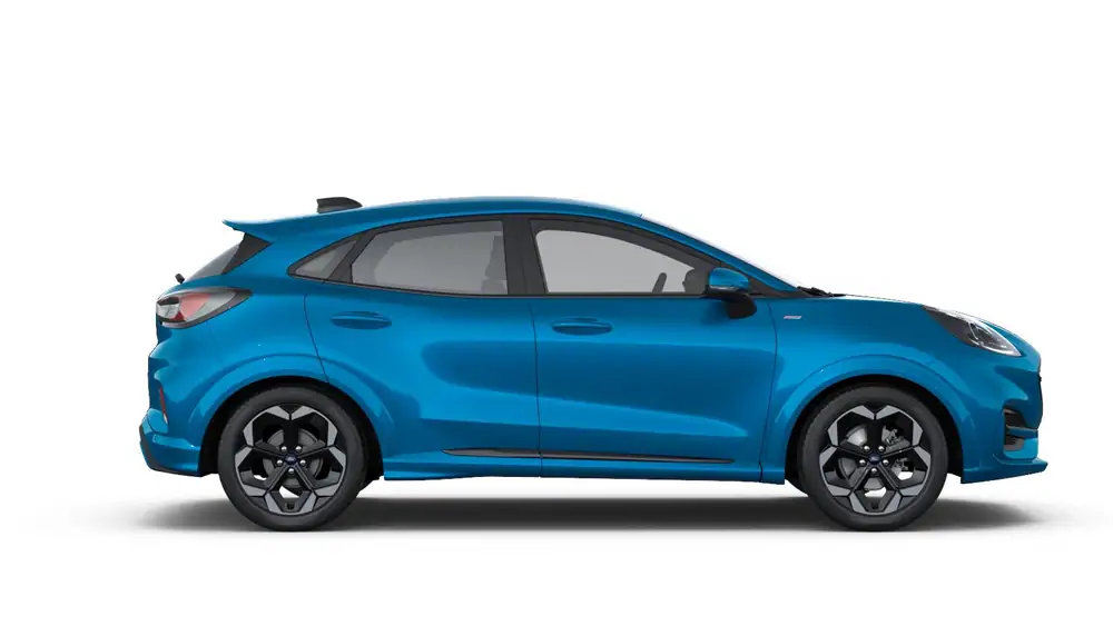 Nieuw Ford Puma mca (bx726) ST-Line X 1.0i EcoBoost mHEV 125pk / 92kW A7 PN4KX - "Digital Aqua Blue" Exclusieve metaalkleur (Sound Edition) 3