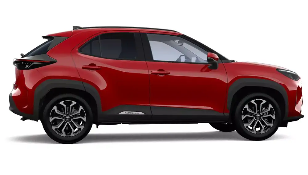 Nieuw Toyota Yaris cross B-SUV 1.5 TNGA HEV 2WD CVT Dynamic Plus 3U5 - Emotional Red 3